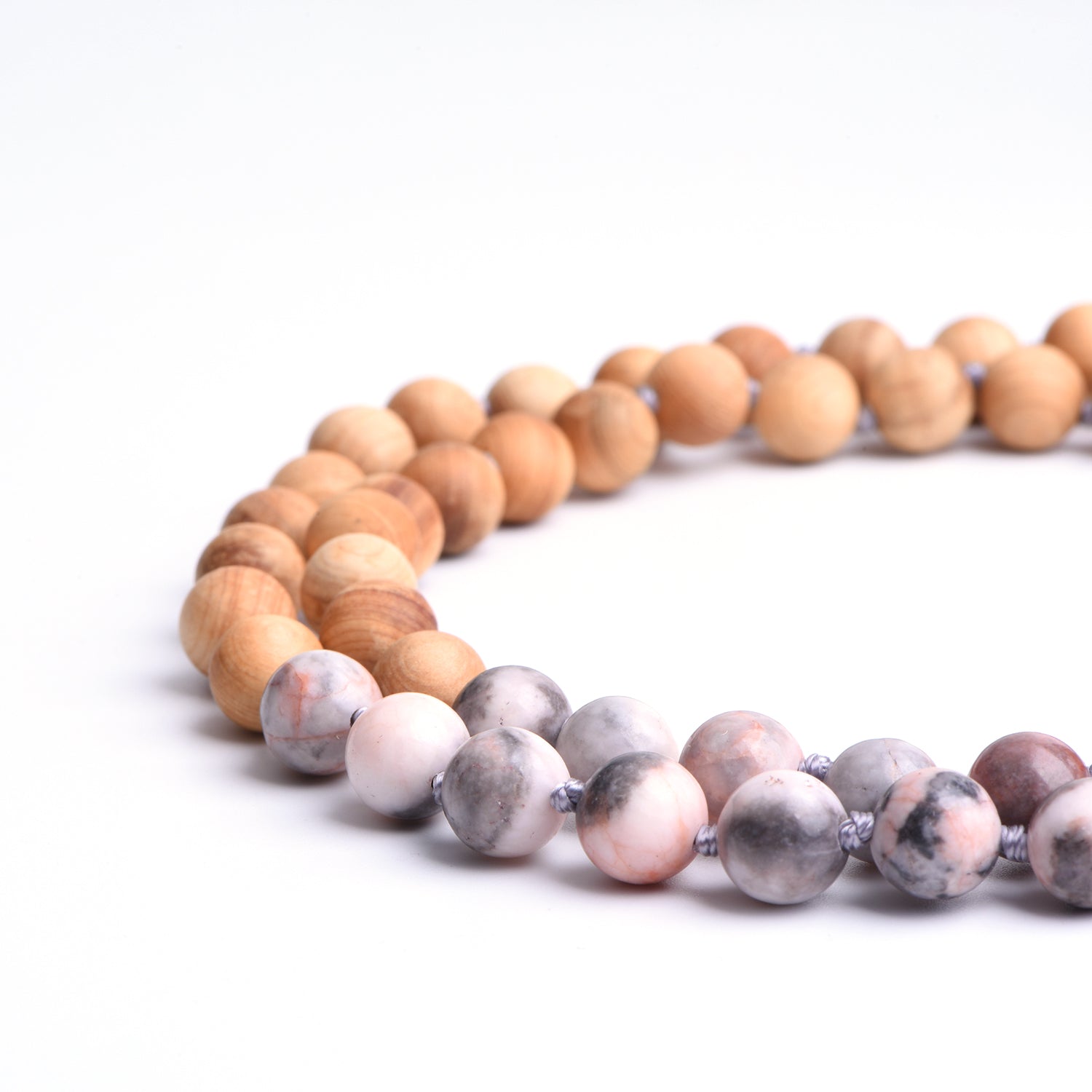 FEELLIGHT - ZEBRA JASPIS - THUJA Mala Kette