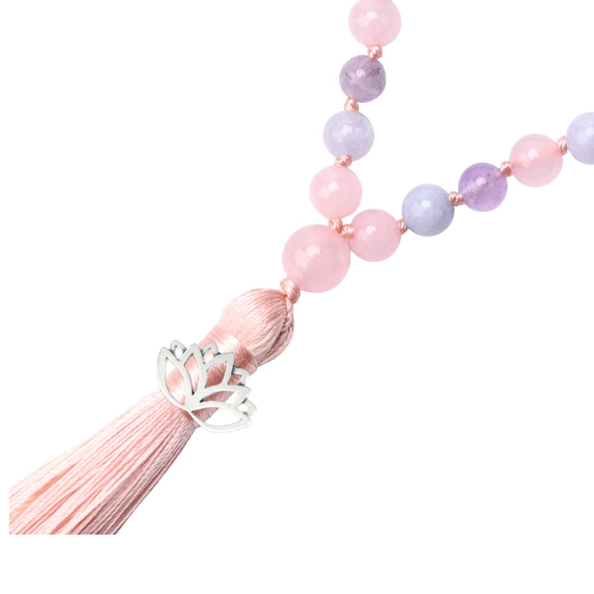 JUST LOVE - Amethyst & Morganit Mala Kette
