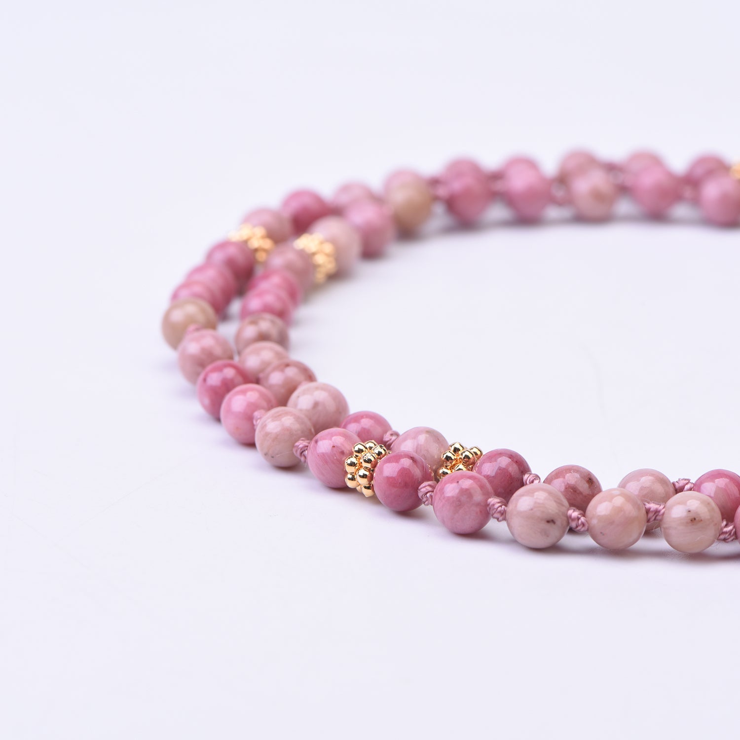 RHODOCHROSIT ROSENQUARZ - Mala Kette