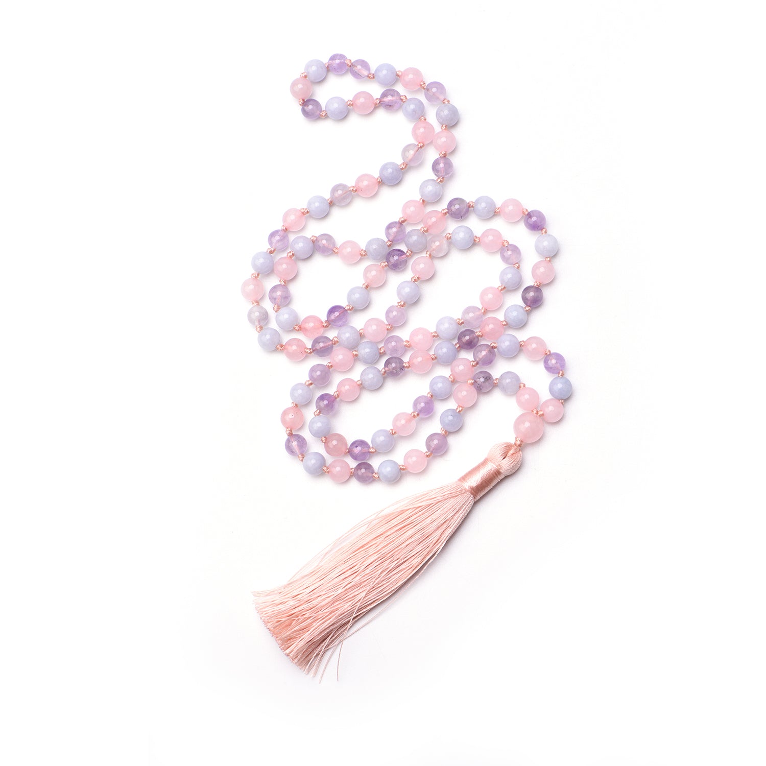 JUST LOVE - Amethyst & Morganit Mala Kette
