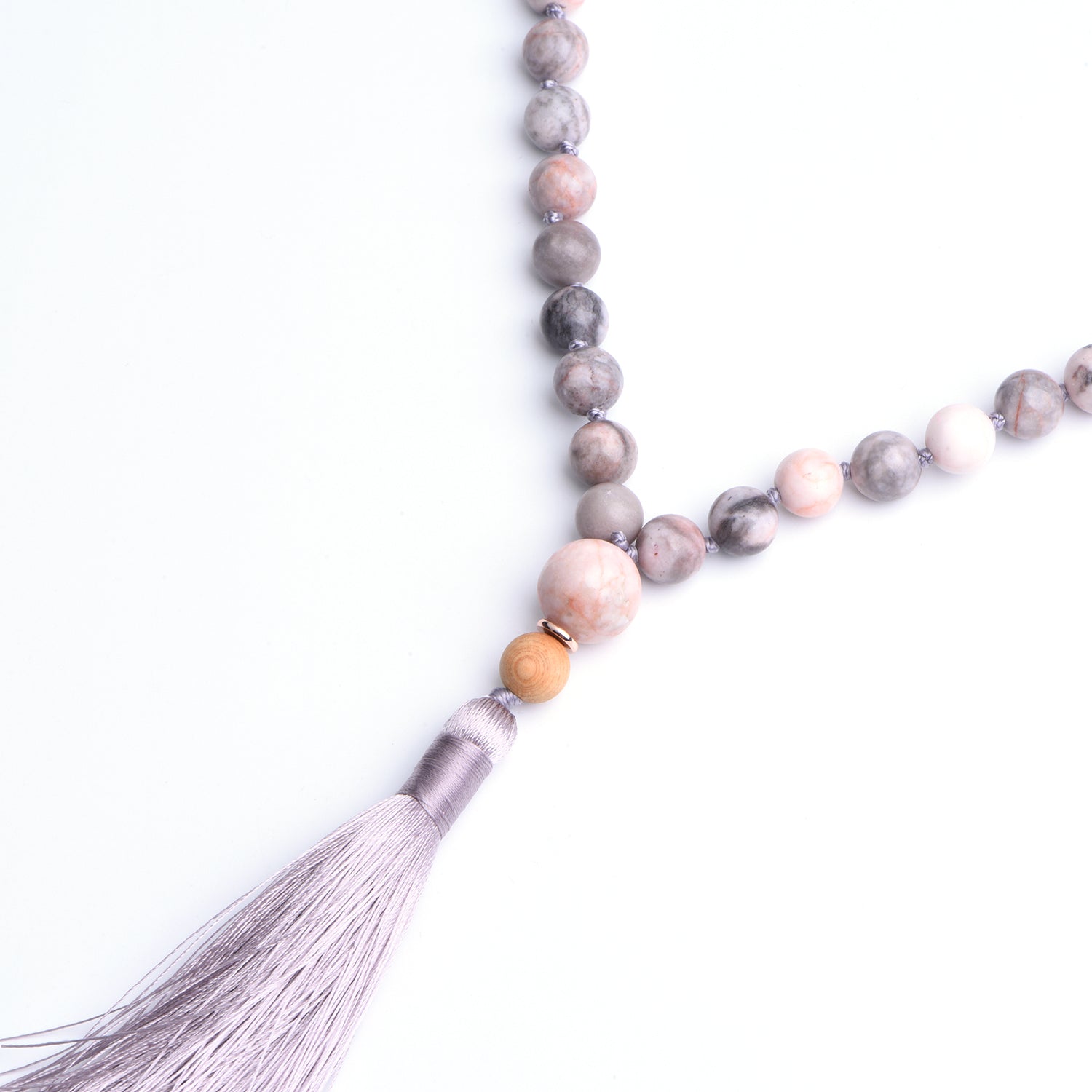 FEELLIGHT - ZEBRA JASPIS - THUJA Mala Kette