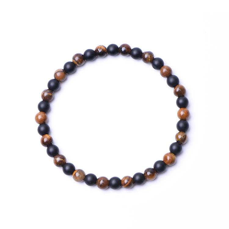 WILD TIGER - Tigerauge & Onyx Bracelet
